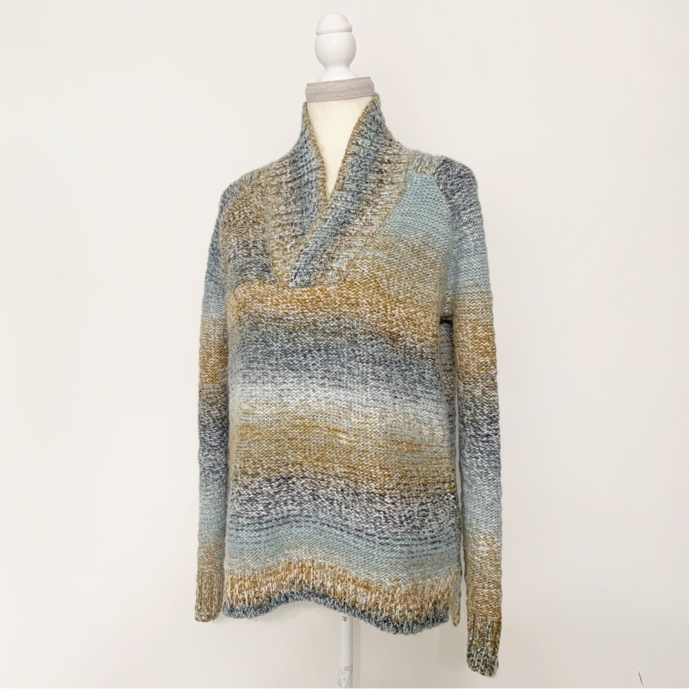 Prana “Claus” Chunky Knit Shawl Neck Sweater - Size S
